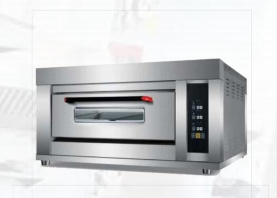 ขนมปังพิซซ่าเตาอบไอน้ำไฟฟ้า 380V ขนมไหว้พระจันทร์อุณหภูมิสูงอัจฉริยะ