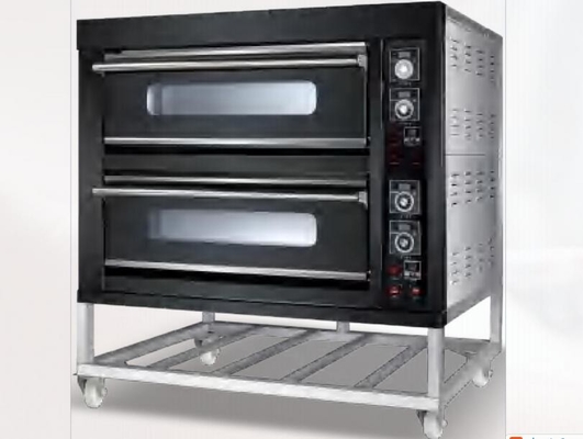 เตาอบไฟฟ้าไทเทเนียมสีดำ 380V Commercial Baking