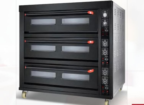 เตาอบไฟฟ้าไทเทเนียมสีดำ 380V Commercial Baking