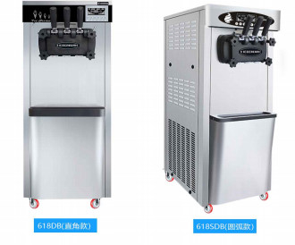 เครื่องทำไอศกรีม Precooling แบบคอมเพรสเซอร์เดี่ยว ตัวลดเสียงเงียบพร้อมเกียร์เหล็กกราวด์