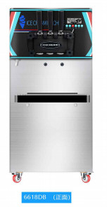 เครื่องทำไอศกรีมปรับความสูงได้ 360 °ล้อสากลแบบเคลื่อนย้ายได้ 220v 110v 60hz