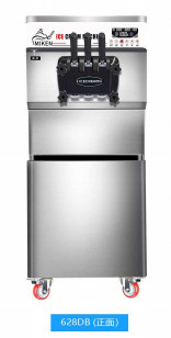 เครื่องทำไอศกรีมปรับความสูงได้ 360 °ล้อสากลแบบเคลื่อนย้ายได้ 220v 110v 60hz