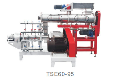 Wet Way Floating Fish Feed Extruder 22hp - 630hp สกรูคู่เป็นมิตรกับสิ่งแวดล้อม