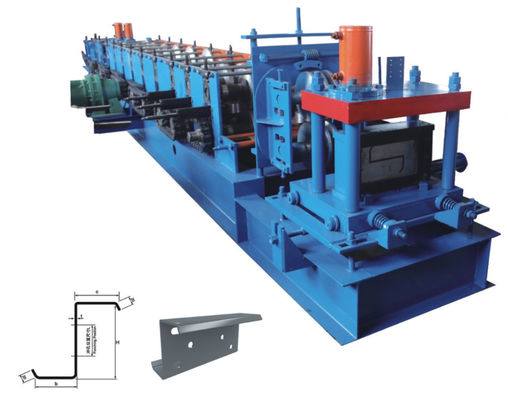 เครื่องขึ้นรูปม้วน Blue Z Purlin 10m / นาทีสำหรับเหล็กสี