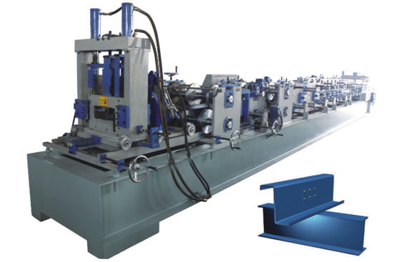 เครื่องขึ้นรูปม้วน Blue Z Purlin 10m / นาทีสำหรับเหล็กสี