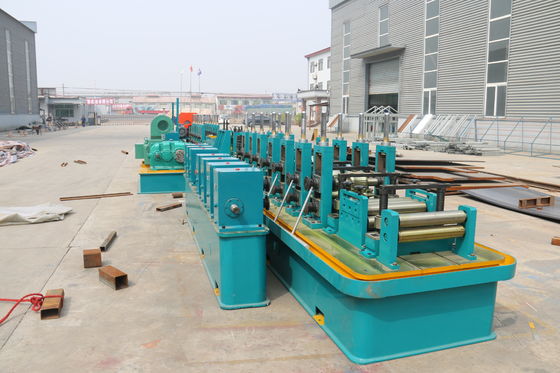 CE Downspout Pipe Roll Forming Machine 50m / นาทีรอยความถี่สูง High