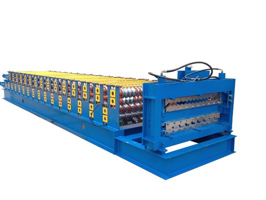 เครื่องขึ้นรูปม้วนประตูชัตเตอร์ 18m / นาที ISO กระเบื้องเหล็กสี