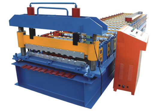 เครื่องขึ้นรูปม้วนประตูชัตเตอร์ 18m / นาที ISO กระเบื้องเหล็กสี