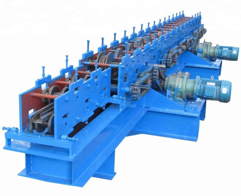 เครื่องขึ้นรูปม้วนตรง ISO 11KW เสาโครงเหล็ก