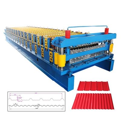 เครื่องขึ้นรูปม้วนเหล็กสี ISO 5T สำหรับแผงกระเบื้องหลังคา