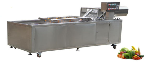 1500Kg / h เครื่องจักรแปรรูปอาหารโซ่ส่งอุปกรณ์ล้างผัก