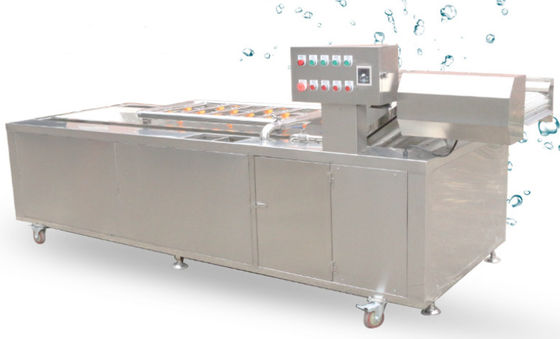 1500Kg / h เครื่องจักรแปรรูปอาหารโซ่ส่งอุปกรณ์ล้างผัก
