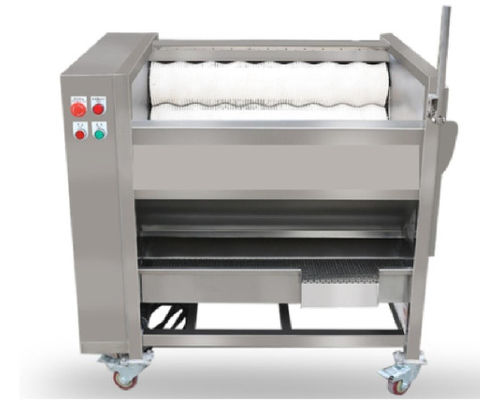 800kg/h เครื่องจักรแปรรูปอาหาร แปรงเครื่องปอกเปลือกอุตสาหกรรม