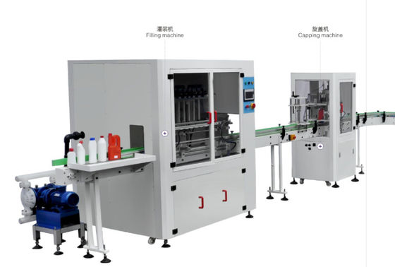 เครื่องบรรจุสารต้านการกัดกร่อน 1500bph เครื่องติดฉลากขวดกลม