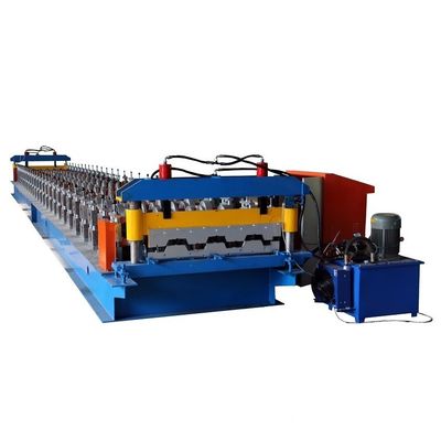 เครื่องขึ้นรูปแผ่นกระเบื้อง 8T 15KW สำหรับพื้นเหล็ก
