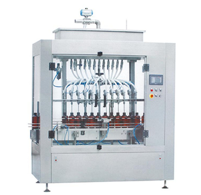 เครื่องบรรจุของเหลวไหลด้วยตนเอง 12 หัว 3000bph 500W