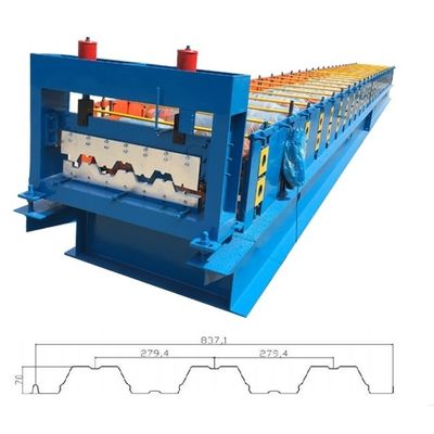 เครื่องขึ้นรูปแผ่นกระเบื้อง 8T 15KW สำหรับพื้นเหล็ก